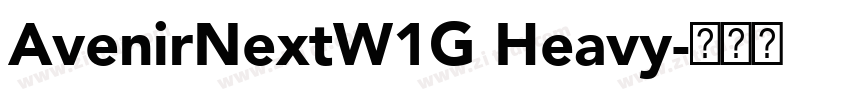 AvenirNextW1G Heavy字体转换